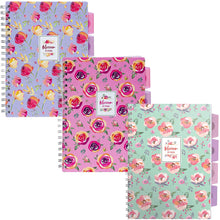 Load image into Gallery viewer, Pukka Pad 5-Subject Divider Ruled Notebook, 3-Pack, 7 x 10 inch